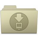 Downloads Folder Ash Icon 128x128 png